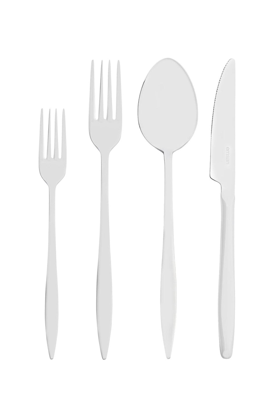 Emsan dolunay 60 Piece 12 Place Setting Flatware Set - MALLTURK