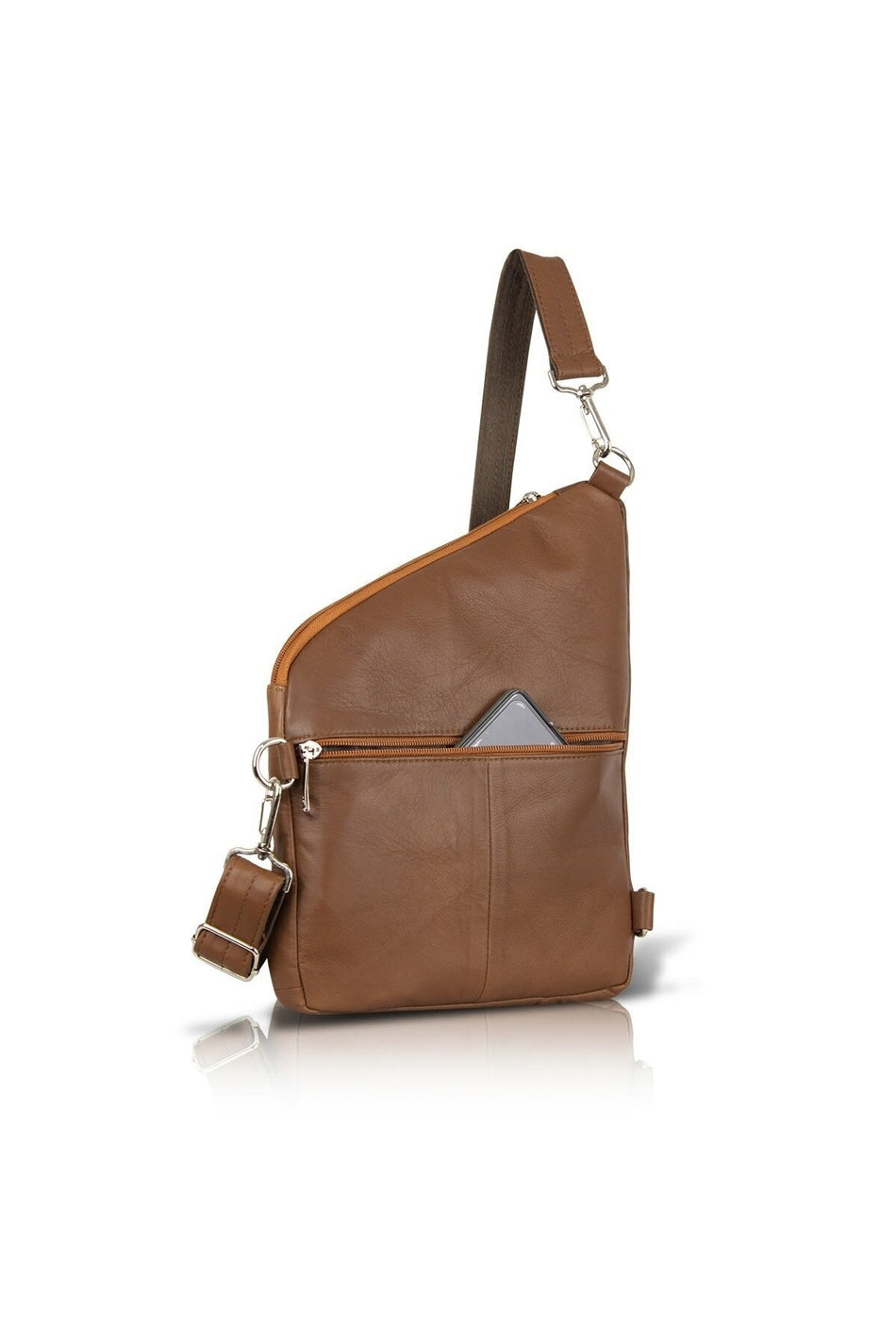 Fubileather Bodybag Genuine Leather Messenger Chest Bag