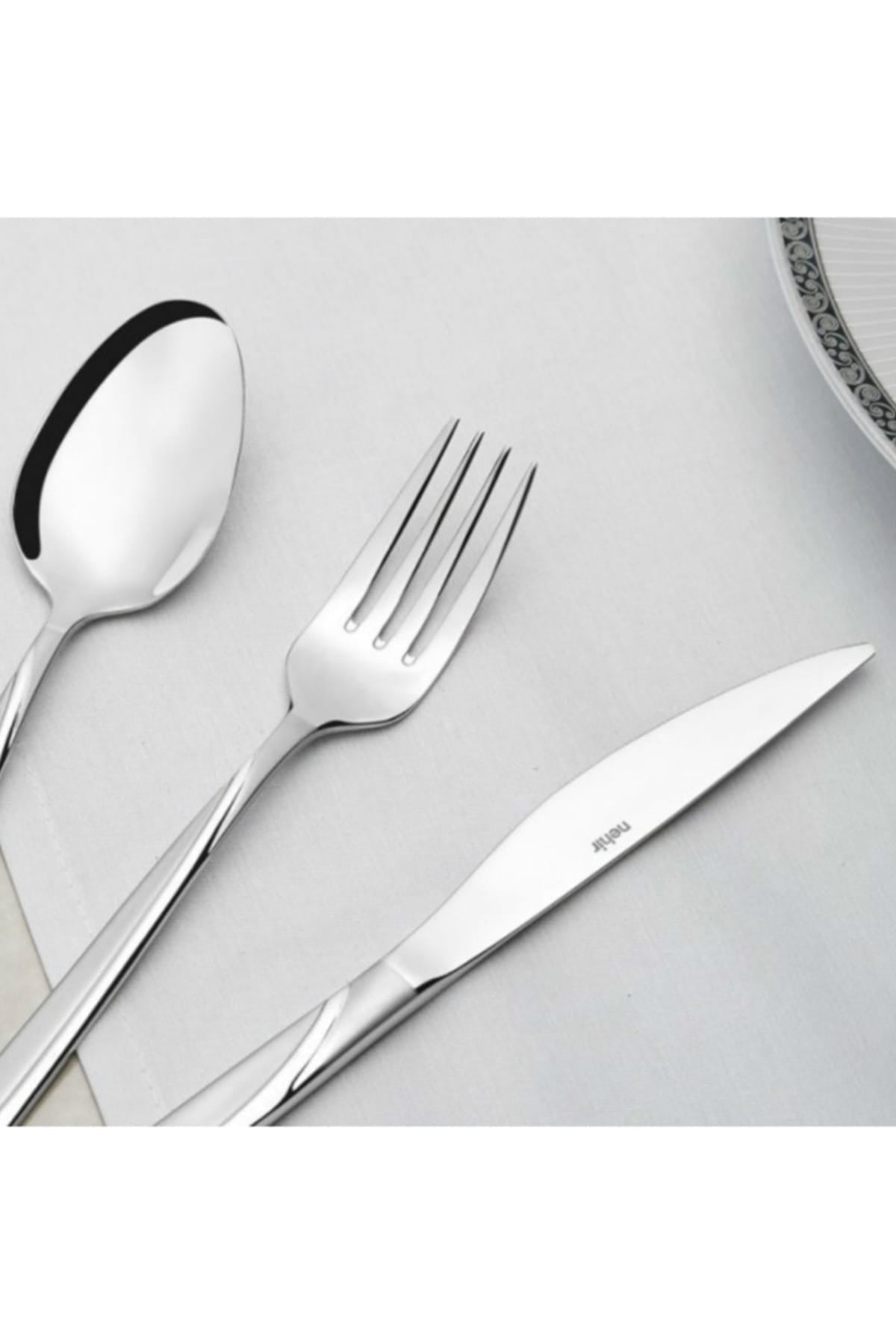 Nehir fiesta Satin 30 Piece karton Boxed Fork Spoon Set 18 10 304 1 kalite bicaksiz - MALLTURK