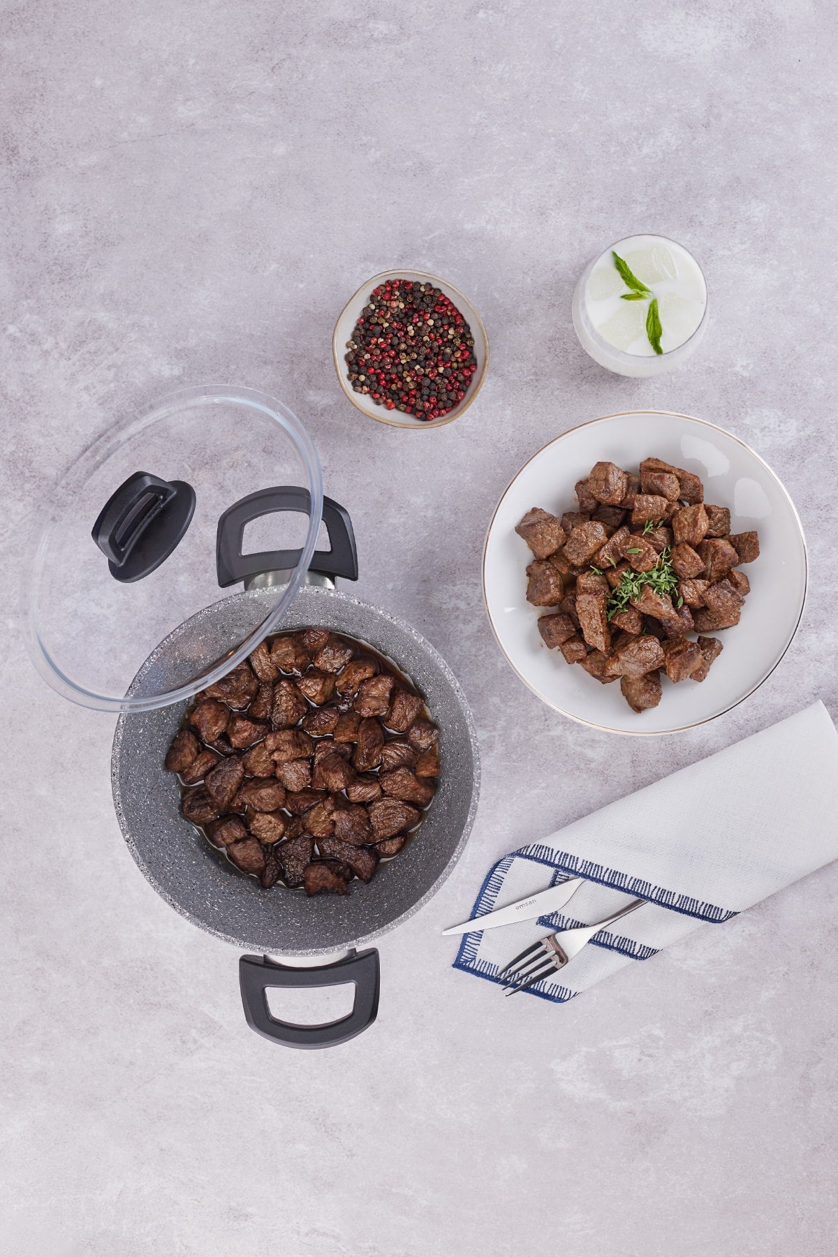 Emsan Oniks 7 Piece Granite Cookware Set - MALLTURK