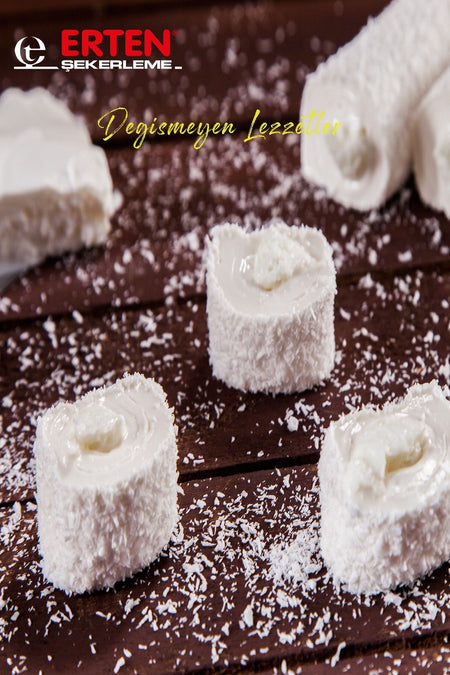 Erten sekerleme gunluk Sultan Style manda Cream Flavored Turkish Delight 500 g - MALLTURK