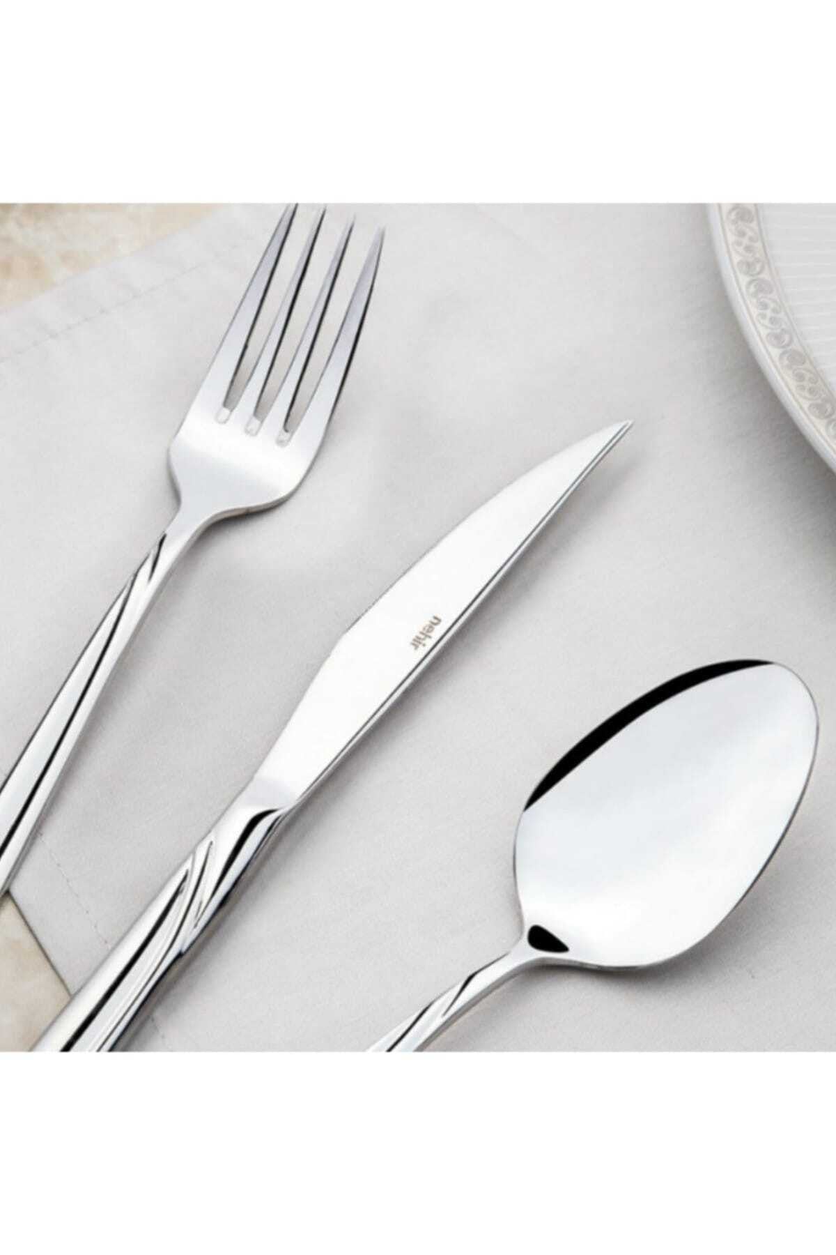 Nehir fiesta Plain 89 Piece Boxed Flatware Set 2016st021101 - MALLTURK