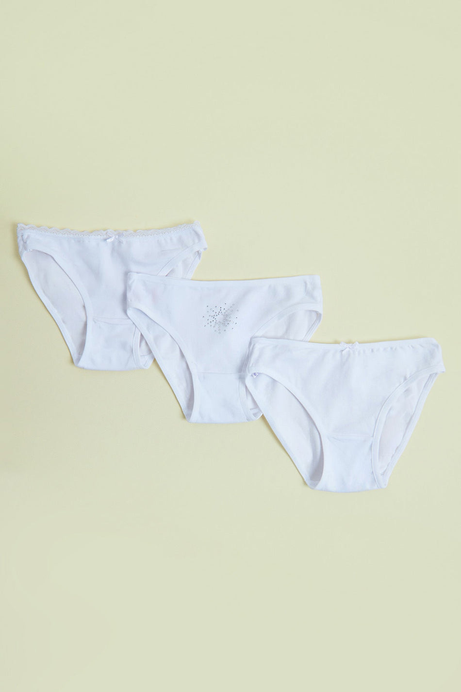 3 Girl's Panties with Star Stones - MALLTURK