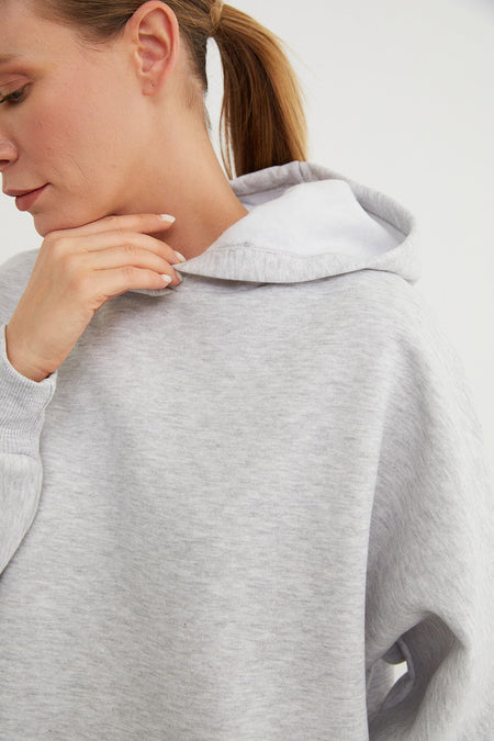 3 Thread Basic Hooded Jogger Tracksuit Set - MALLTURK