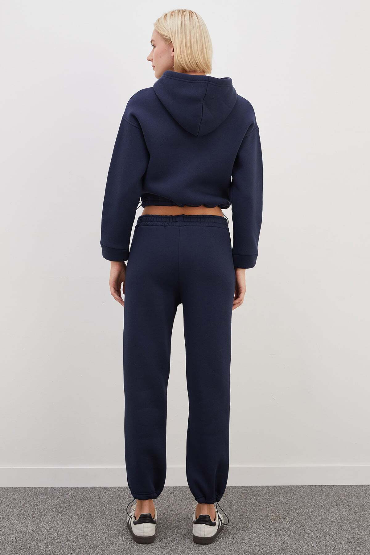 3 Thread Basic Stopper Hooded 2-Piece Tracksuit Set - MALLTURK