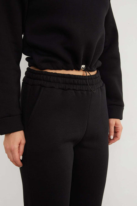 3 Thread California Embroidered Hooded Jogger Set - MALLTURK