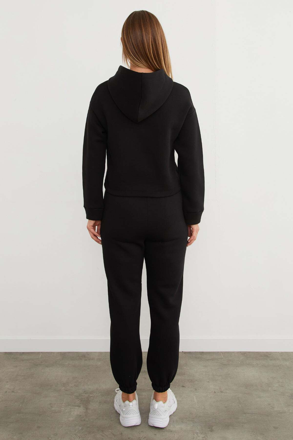3 Thread California Embroidered Hooded Jogger Set - MALLTURK