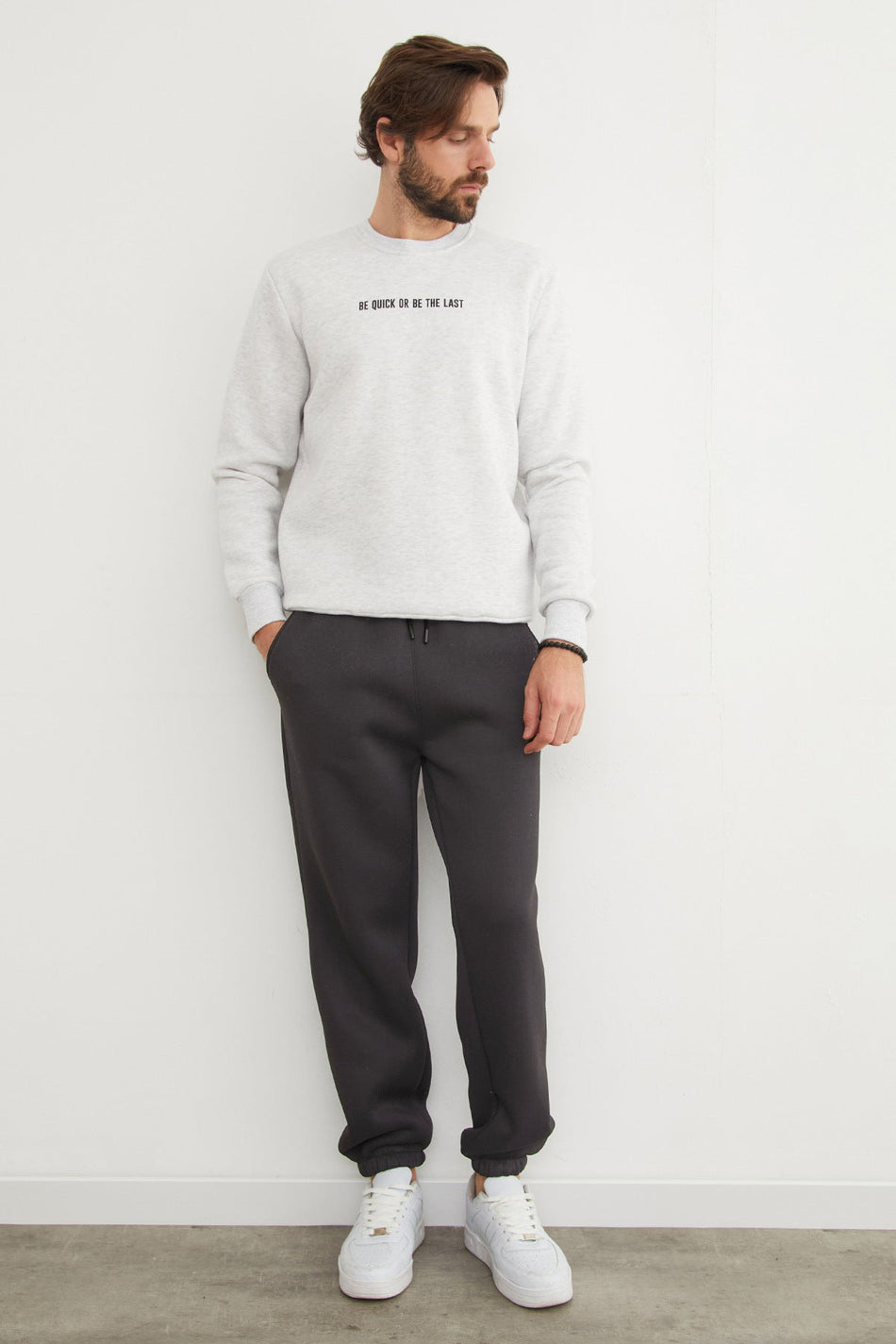 3 Thread Waist Lace-Up Jogger Sweatpants - MALLTURK