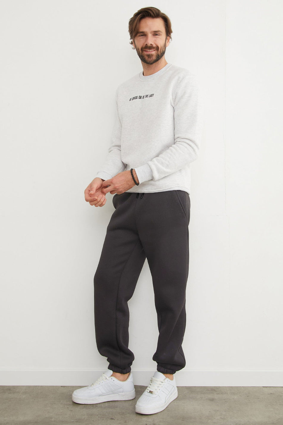 3 Thread Waist Lace-Up Jogger Sweatpants - MALLTURK