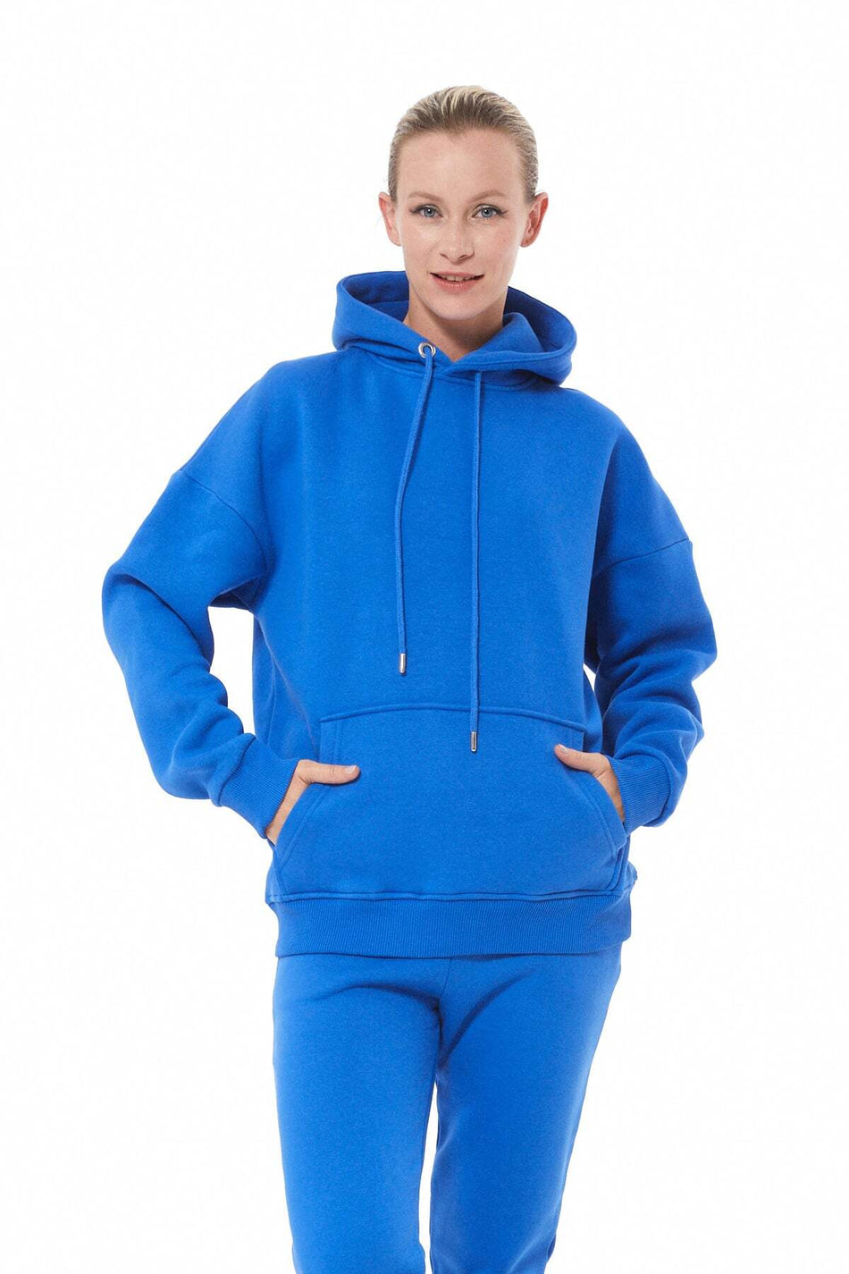 3 Threaded Hooded Set with Elastic Waistband, 2-Piece Set - MALLTURK
