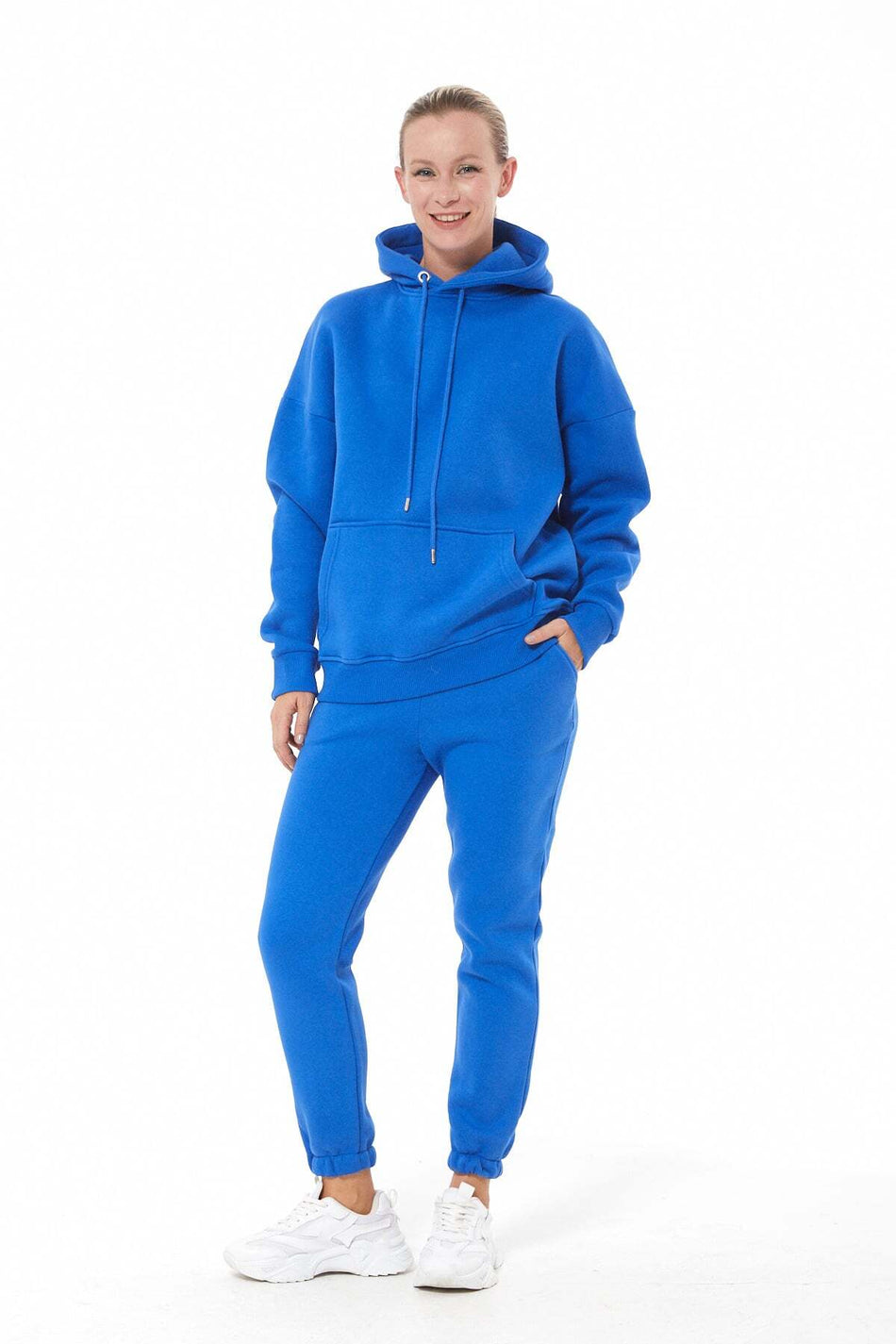 3 Threaded Hooded Set with Elastic Waistband, 2-Piece Set - MALLTURK