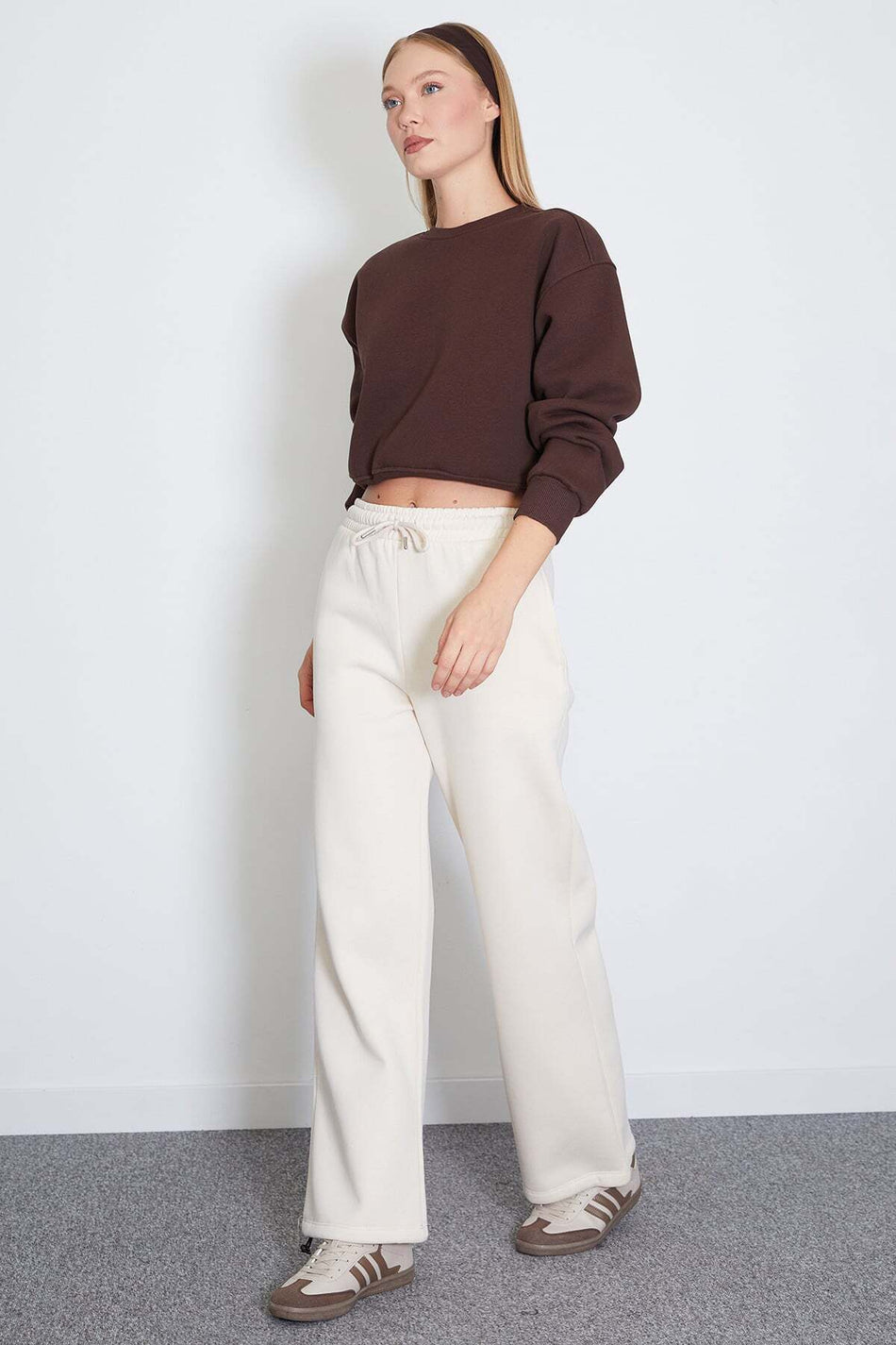3 Threaded Waist Tie-Up Sweatpants with Stopper - MALLTURK