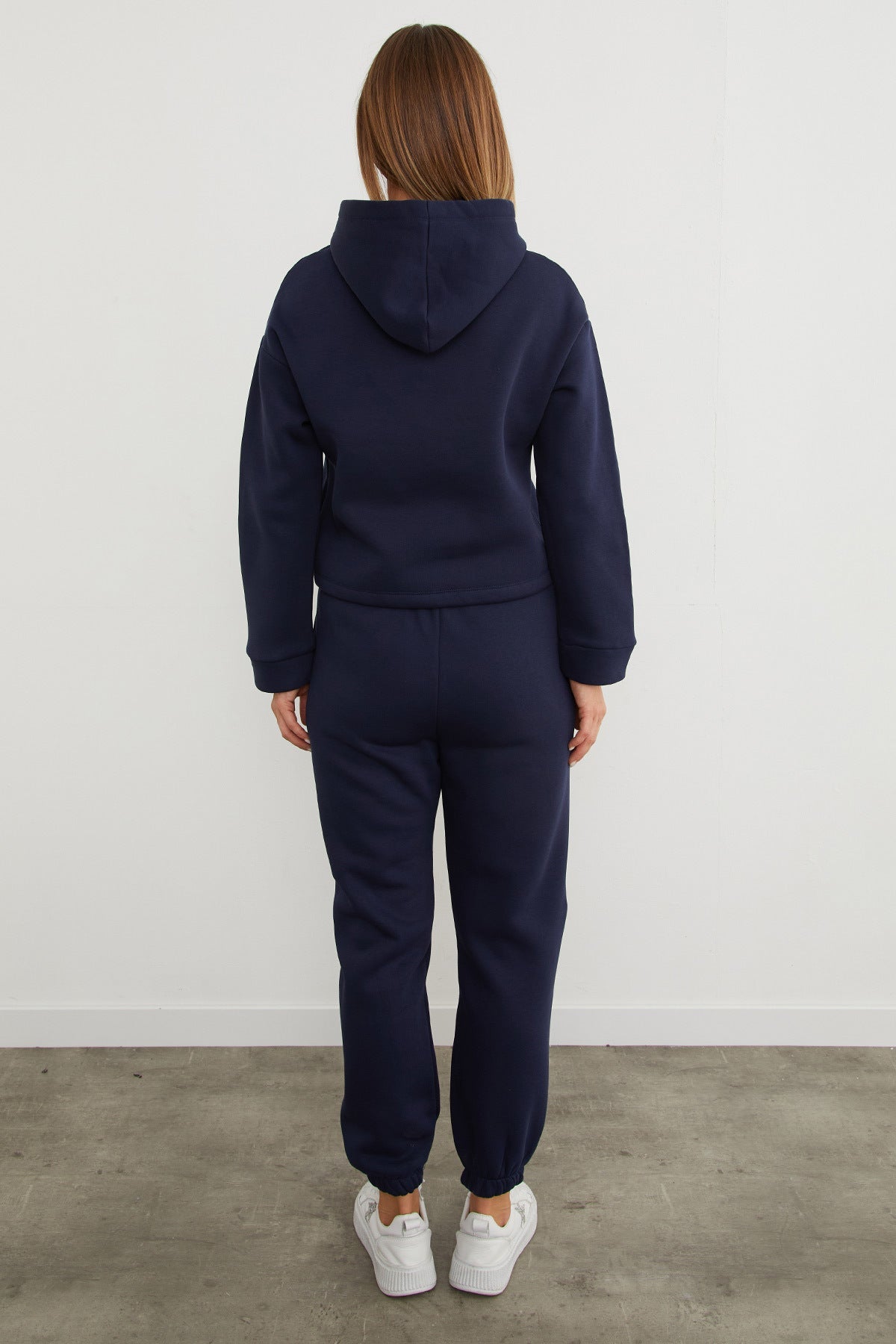 3 Yarn Teddy Bear Embroidered Hooded Jogger Tracksuit Set - MALLTURK