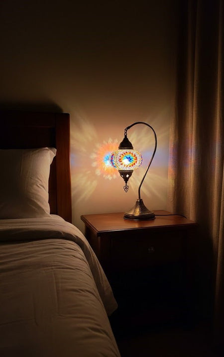 Table lamp, bedside table, bedside lighting, Turkish lamp night light - MALLTURK