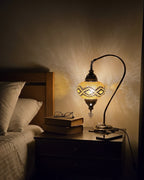 Table lamp, bedside table, bedside lighting, Turkish lamp night light