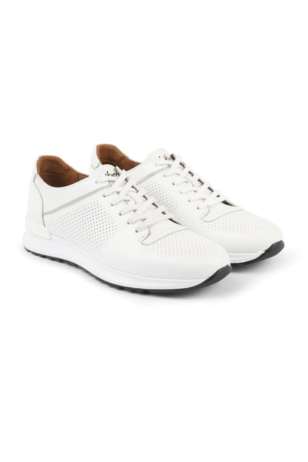 3045 Men's White Sneakers - MALLTURK