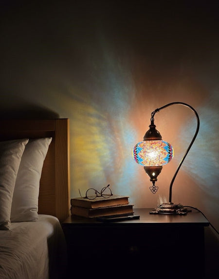 Table lamp, bedside table, bedside lighting, Turkish lamp night light - MALLTURK