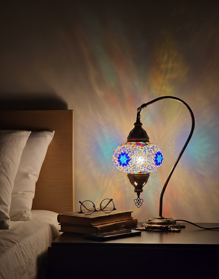 Table lamp, bedside table, bedside lighting, Turkish lamp night light