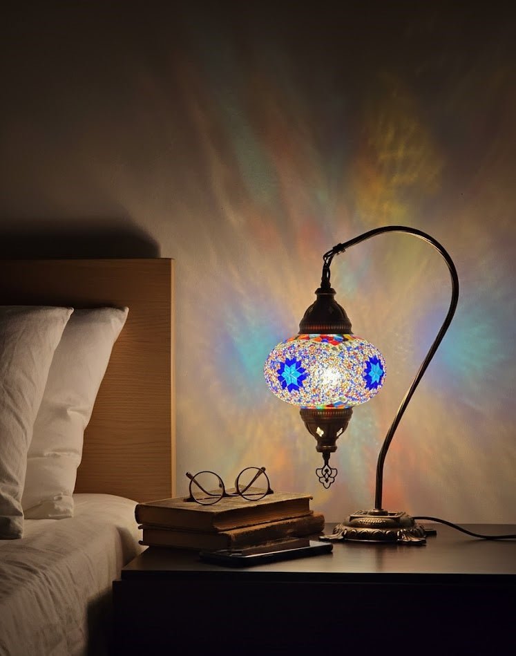 Table lamp, bedside table, bedside lighting, Turkish lamp night light - MALLTURK