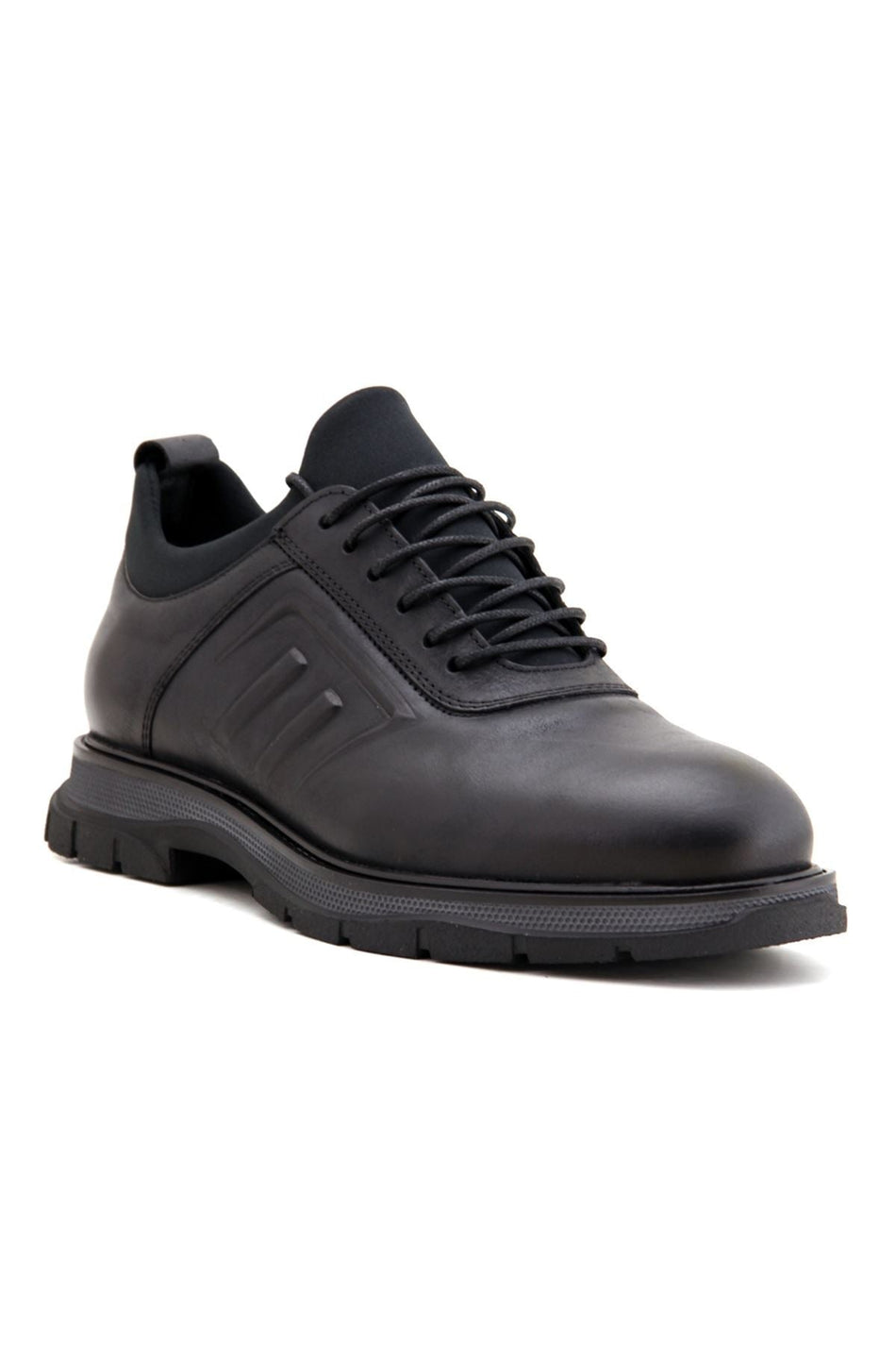 3815 Genuine Leather Casual Men's Shoes-Black - MALLTURK