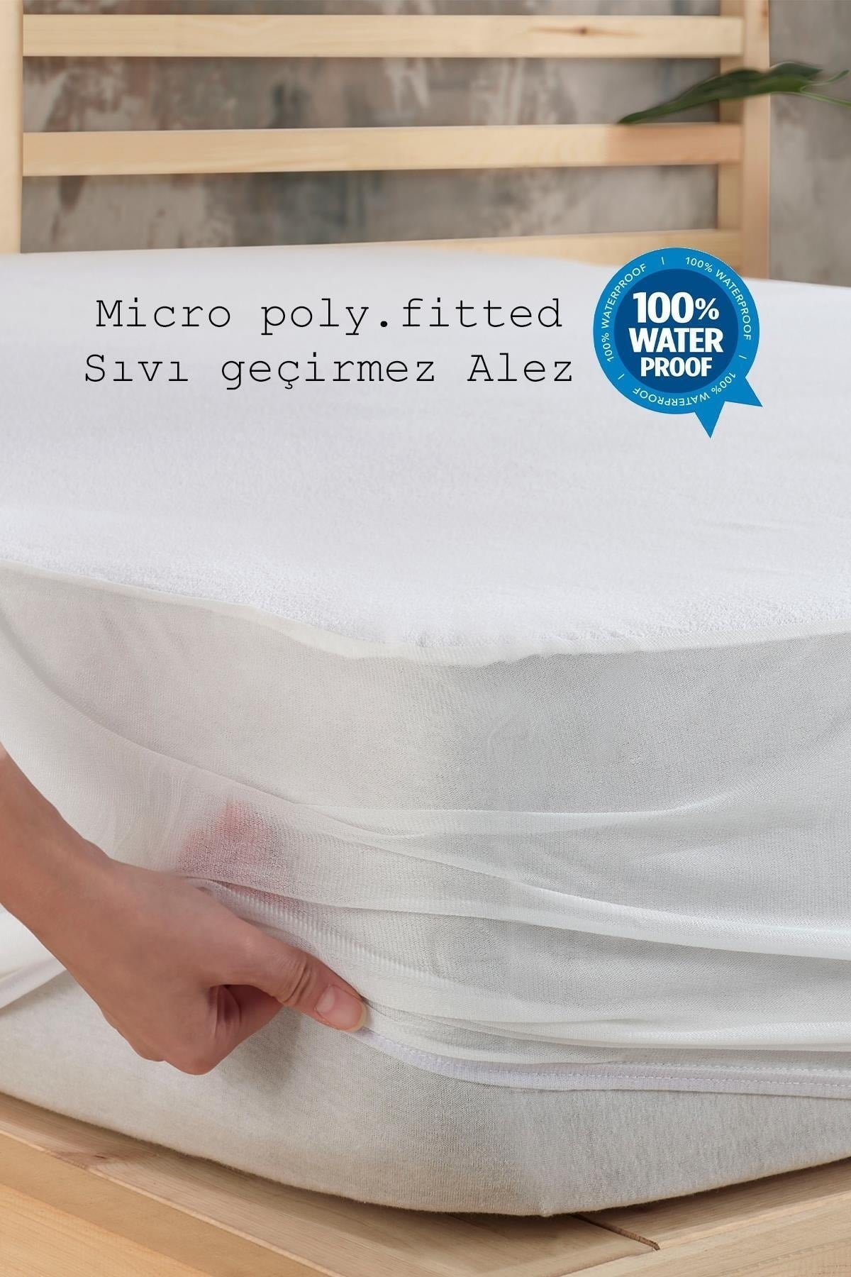 Limon Soft Waterproof Microfiber Fitted Mattress Protector - MALLTURK