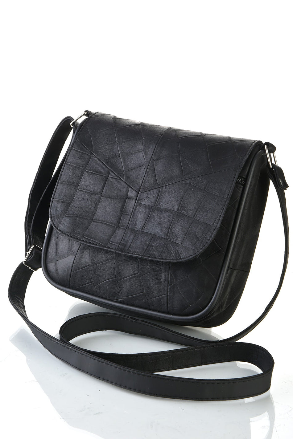 Fubileather Genuine Leather Women's Casual Shoulder Bag - Snake Print