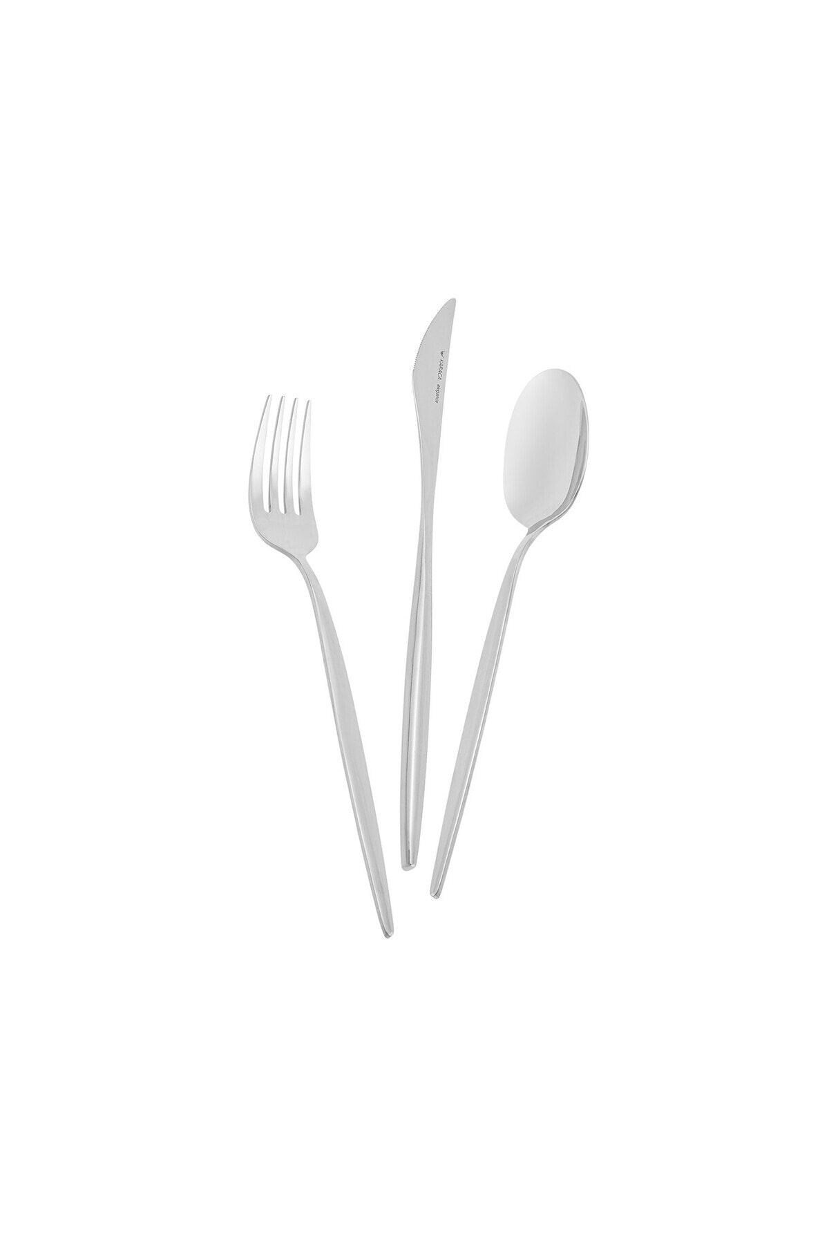 Karaca Stainless Steel lizbon 60 Piece 12 Place Setting makinede yikanabilir Flatware Set - MALLTURK