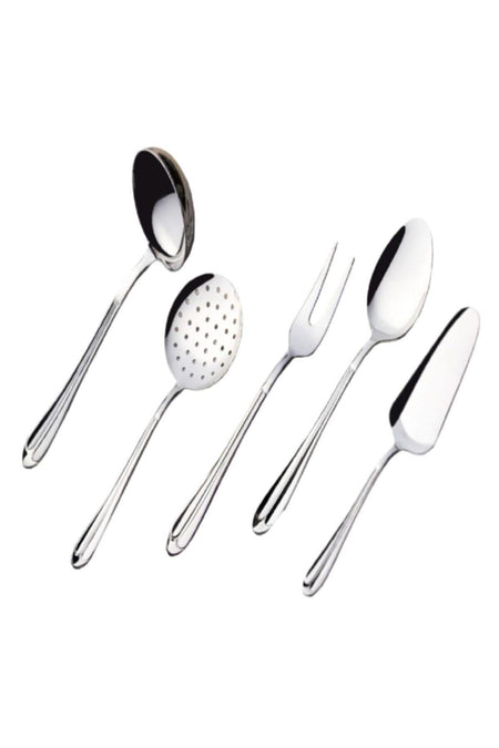Nehir saray Plain Serving Utensil Set 5 Piece 50 yil Warranty - MALLTURK