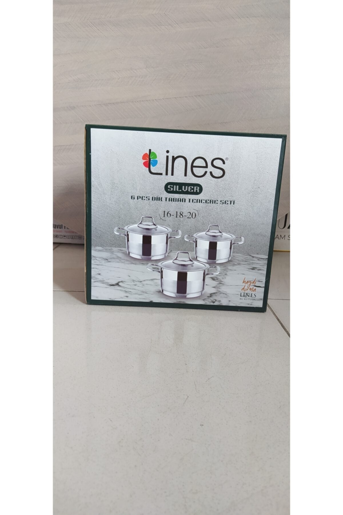 Lines 6 Prc Dik Tabanli Cookware Set (16/18/20)