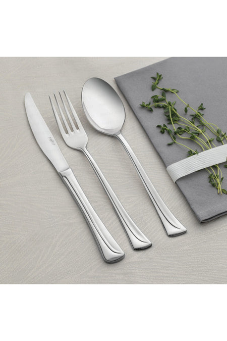 Nehir maksi Plain 89 Piece karton Boxed Flatware Set - MALLTURK