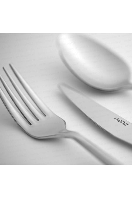 Nehir milano Plain 36 Piece Flatware Set - MALLTURK