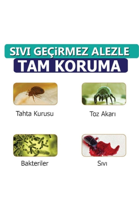 Alez Dunyasi Waterproof Quilted Mattress Protector - MALLTURK