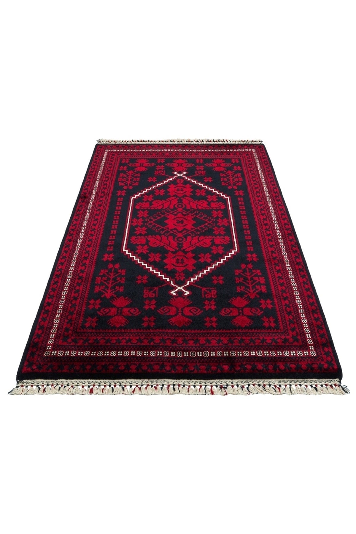 Eko Hali NOSTALGIA 956 Blue Bamboo Special Loom Carpet - MALLTURK