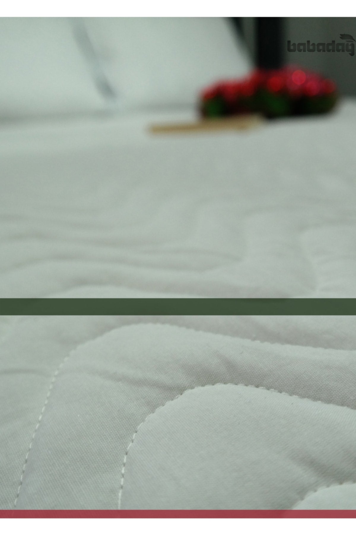 babadag kolleksiyon Cotton Quilted Fitted Mattress Protector - MALLTURK