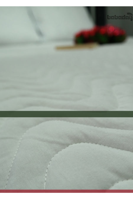 babadag kolleksiyon Cotton Quilted Fitted Mattress Protector - MALLTURK