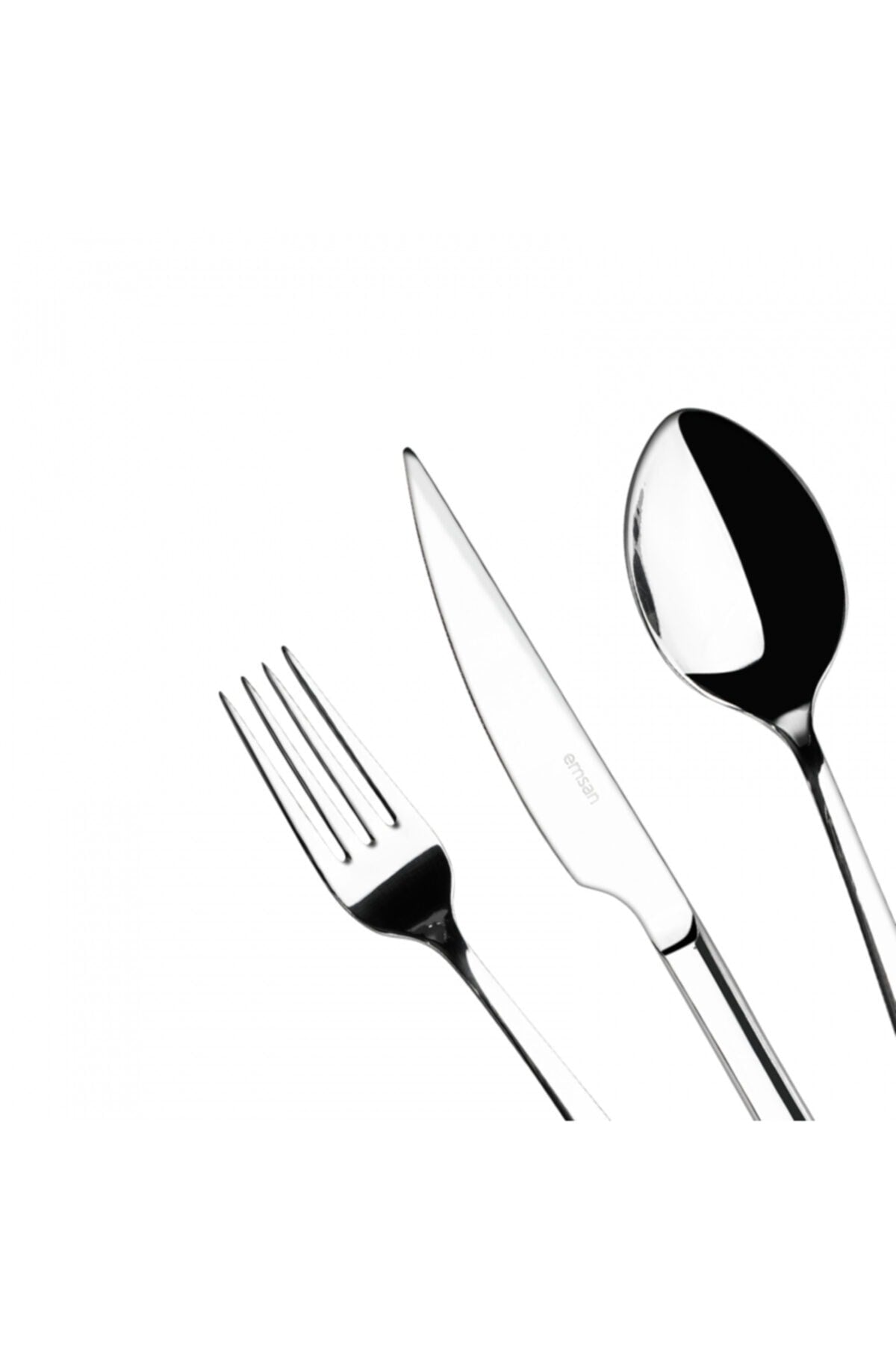 Emsan ay isigi Plain 6 Place Setting Flatware Set 18 Piece - MALLTURK