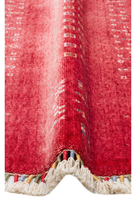 Eko Hali Zara ZR 06 Red Round Special Loom Carpet with Special Dyeing Process for increased Durability - MALLTURK