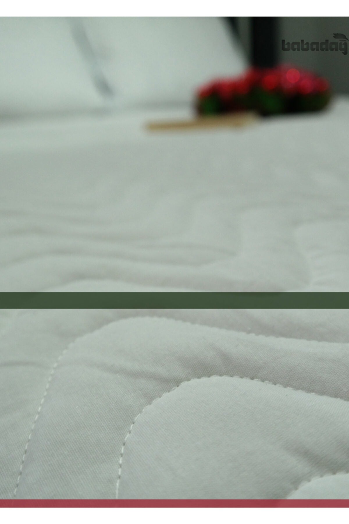 babadag kolleksiyon Cotton Quilted Fitted Mattress Protector - MALLTURK