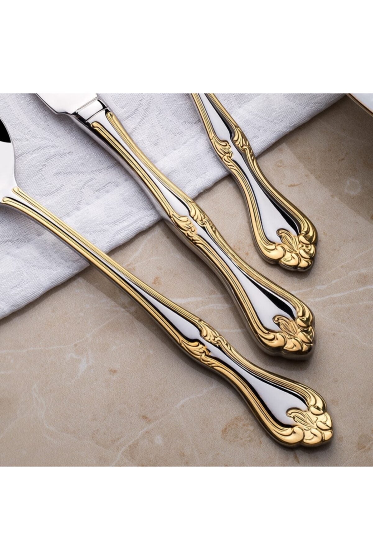 Nehir lalezar altin 84 prc Flatware tk - MALLTURK