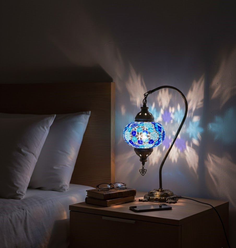 Table lamp, bedside table, bedside lighting, Turkish lamp night light - MALLTURK