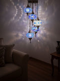 Turkish Mosaic Chandelier – 5 Globe