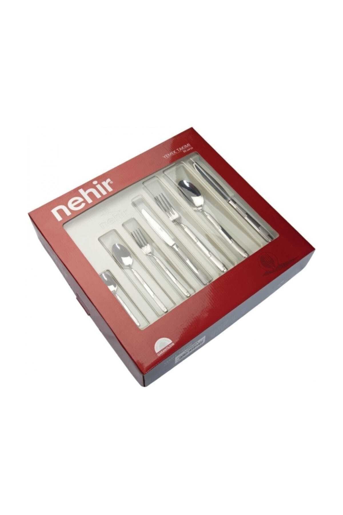Nehir fiesta Plain 89 Piece Boxed Flatware Set 2016st021101 - MALLTURK