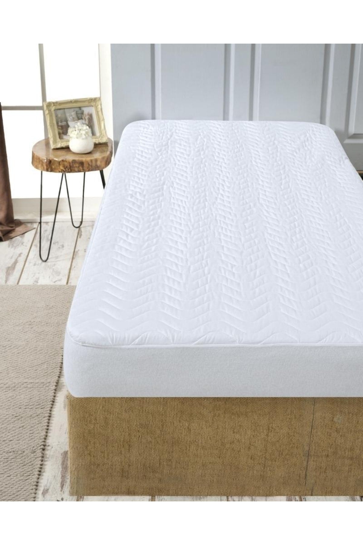 Firuze Microfiber Quilted Fitted Mattress Protector - MALLTURK