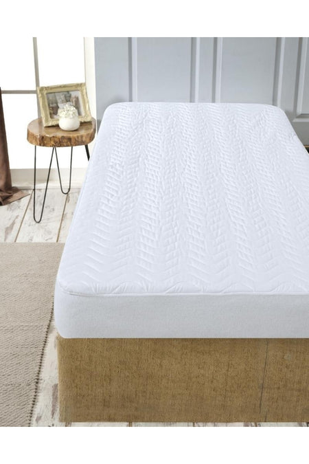 Firuze Microfiber Quilted Fitted Mattress Protector - MALLTURK