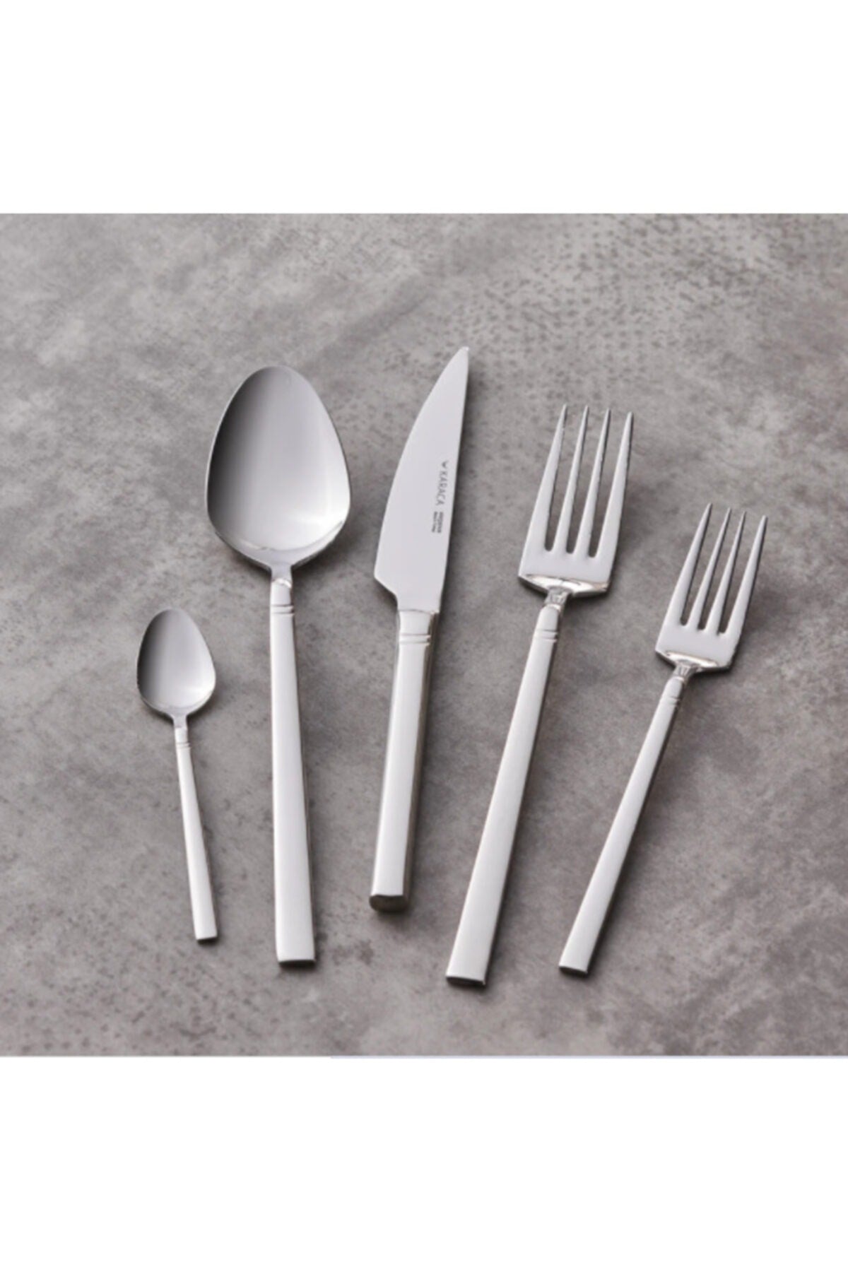 Karaca evora Flatware Set 60 Piece 12 Place Setting - MALLTURK