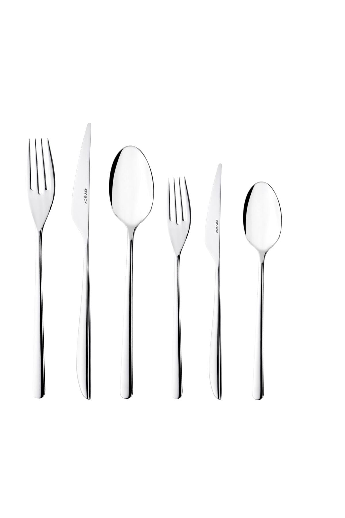 Emsan bello 72 Piece 12 Place Setting Flatware Set - MALLTURK