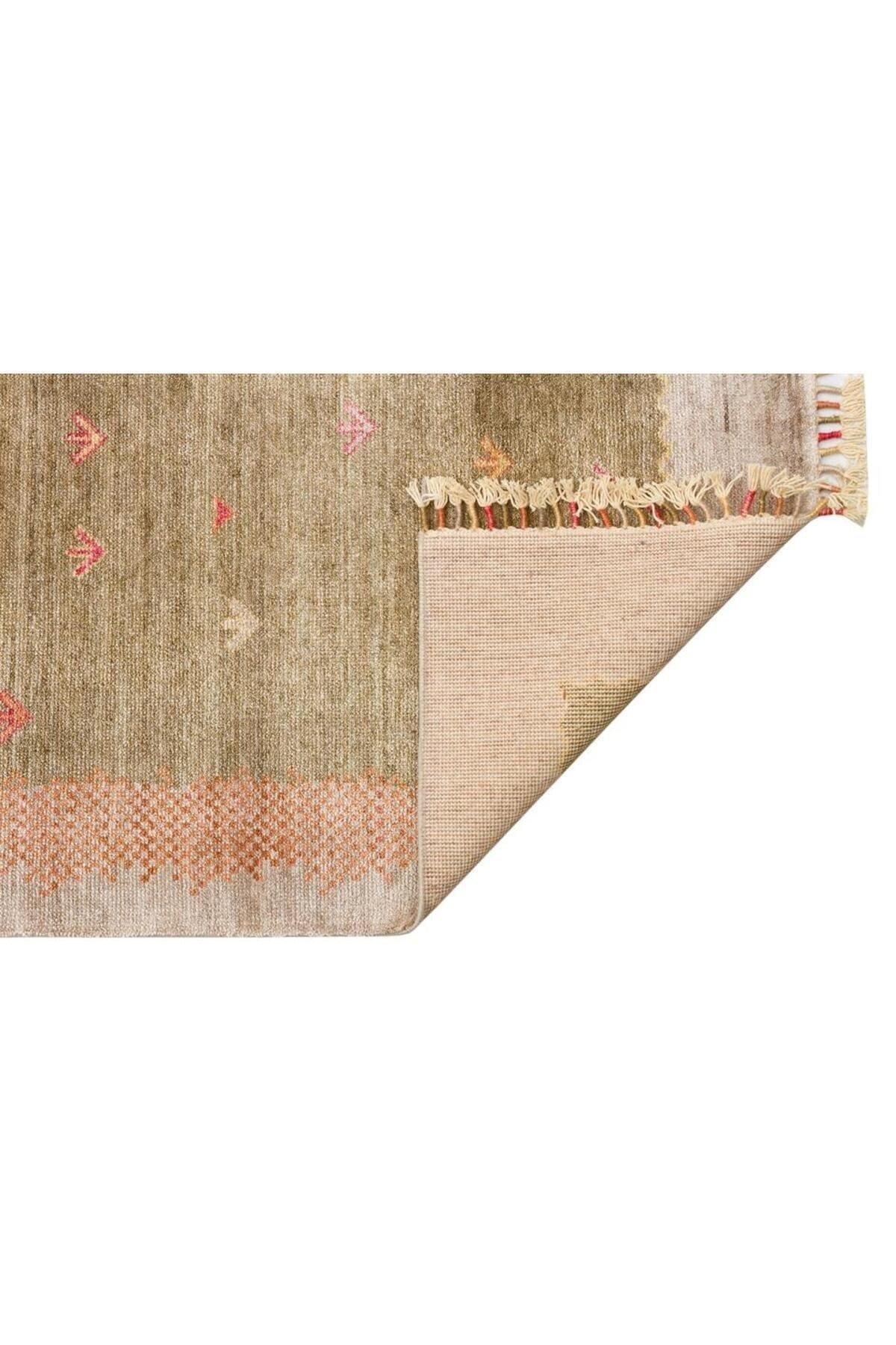 Eko Hali Authentic Patterned, Special Non-shedding and Easy-to-Clean Viscose, Handcrafted on Special Looms - MALLTURK