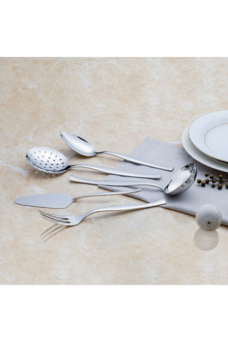 Nehir zarif Flatware Set Set deri cantali 89 Piece - MALLTURK
