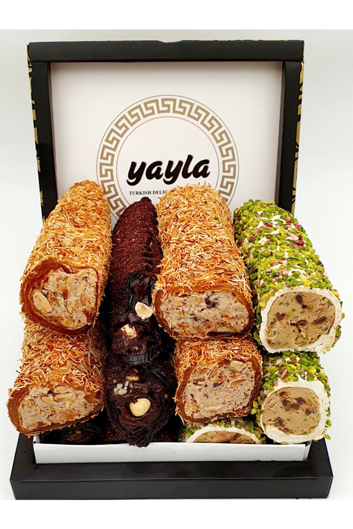 yayla kuruyemis Assorted Rolled Turkish Delight 1kg - MALLTURK