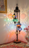 Turkish Mosaic Floor Lamp – 5 Globe